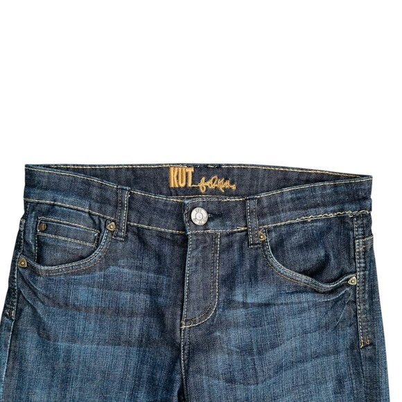 Kut From The Kloth Women's Size 4 Mid Rise Bootcut Blue Jeans 32 in Inseam - Picture 3 of 6